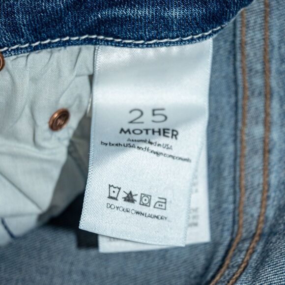 MOTHER Denim Size 25 The Looker Ankle Chew Jeans in MUMS THE WORD - Picture 7 of 13